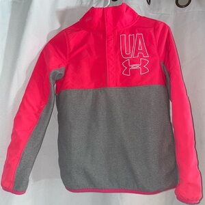 Under Armour Kids Hoodie in Pink and Gray